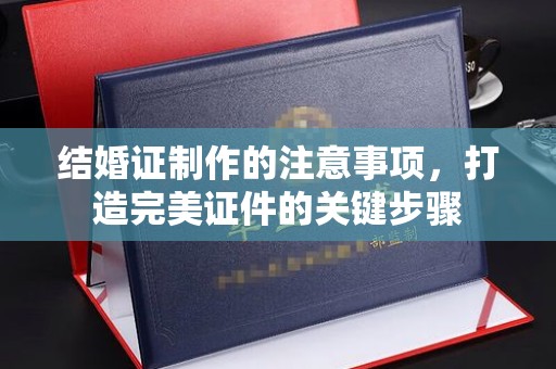 明水结婚证制作的注意事项，打造完美证件的关键步骤