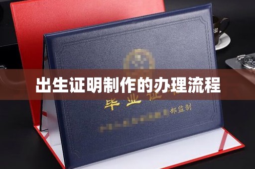 明水出生证明制作的办理流程