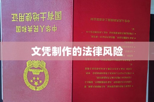 明水文凭制作的法律风险
