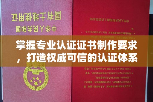 明水掌握专业认证证书制作要求，打造权威可信的认证体系
