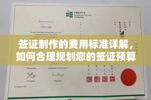 明水签证制作的费用标准详解，如何合理规划您的签证预算