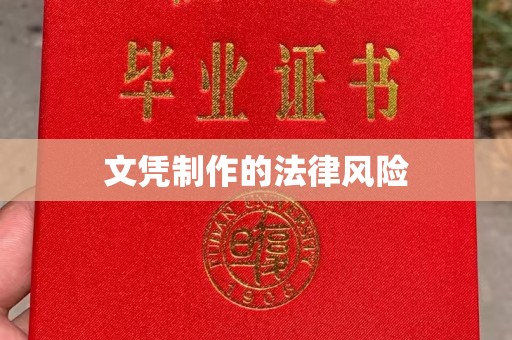 明水文凭制作的法律风险